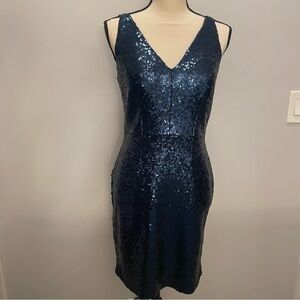 Blue Sequin Minidress